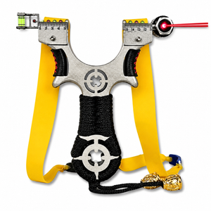 White Smoke Bullseye Premium Alloy Slingshot Combo Pack MARKSMAN