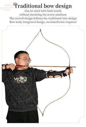 Light Gray SPG C2 Traditional Recurve Bow – 140cm Archery Training Bow SPG