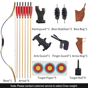 Black SPG C7 Traditional Bow – Recurve Horsebow SPG