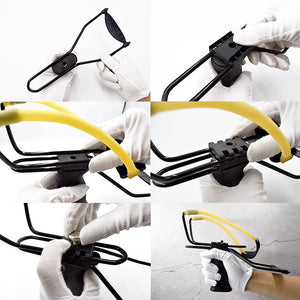 White Smoke COBRAWING Metal Folding Wrist Rest Slingshot INDIAN SLINGSHOT