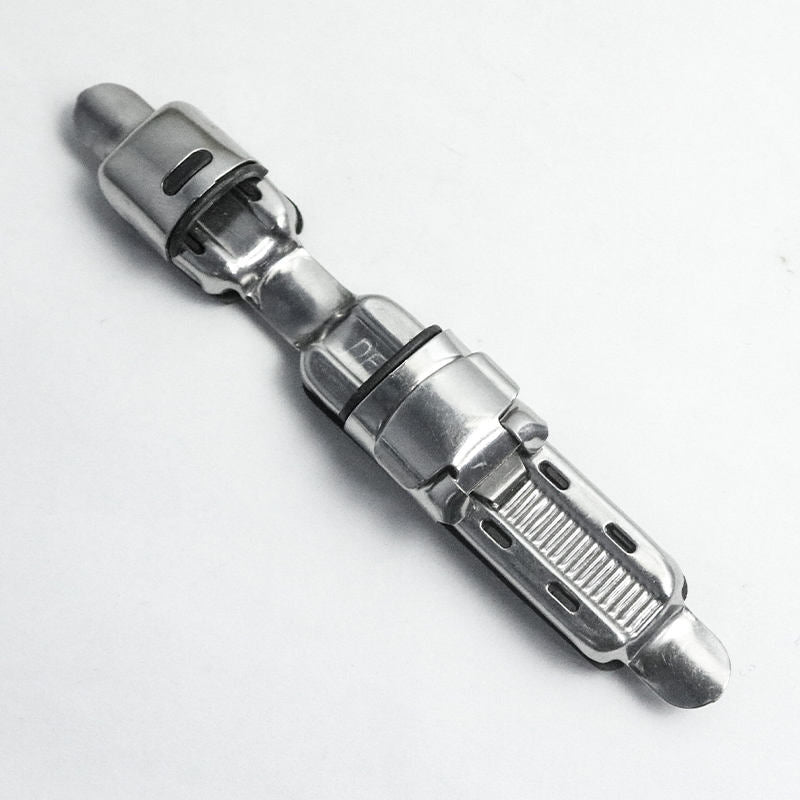 White Smoke Silver Stainless Steel Fishing Reel Seat Rod MARKSMAN