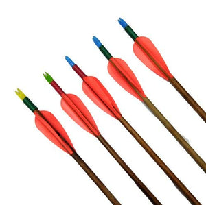 White Smoke Manipuri Bamboo Arrows for Indian Bow | Traditional Wooden Finish | 28", 30", 32" Length Options for Practice & Recreation INDIAN SLINGSHOT