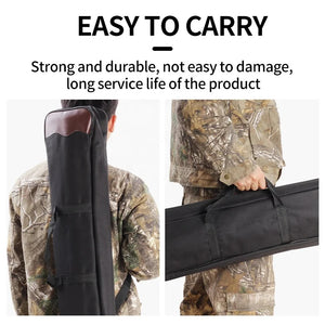 Light Gray SPG Canvas Recurve Bow Bag – Waterproof Archery Carry Case 80cm SPG