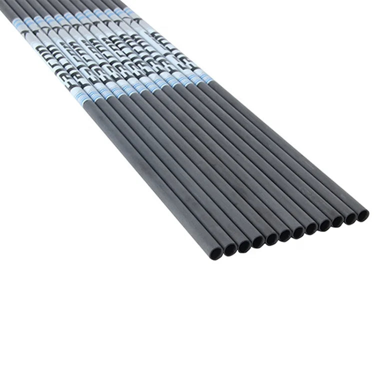 Pure Carbon Arrow Shaft 7.4mm OD 6.2mm ID for 30" Archery Bows