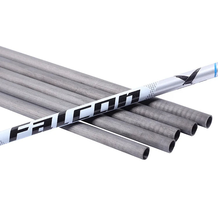 Pure Carbon Arrow Shaft 7.4mm OD 6.2mm ID for 30" Archery Bows
