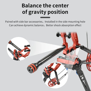 Light Gray SPG SP620 Carbon Fiber Bow Stabilizer – Noise & Vibration Dampening Rod SPG