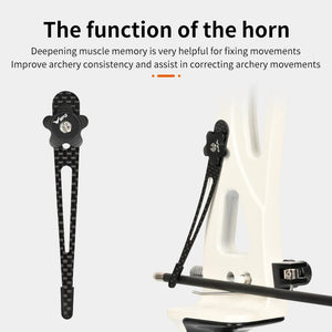 White Smoke SPG Carbon Fiber Recurve Clicker — Adjustable Draw-Length Indicator SPG