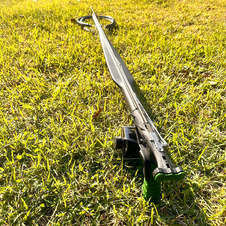 Goldenrod Carbon Fiber Diving Speargun Set with Reel System – Professional Spear Fishing Gun for Underwater Diving MARKSMAN