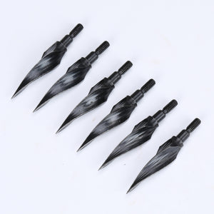 White Smoke 125 Grain / 150 Grain High Carbon Steel Archery Arrow Tips for Compound Bow & Crossbow | Rotary Design Screw-In Arrow Heads INDIAN SLINGSHOT