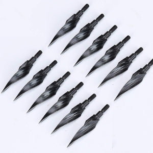 White Smoke 125 Grain / 150 Grain High Carbon Steel Archery Arrow Tips for Compound Bow & Crossbow | Rotary Design Screw-In Arrow Heads INDIAN SLINGSHOT