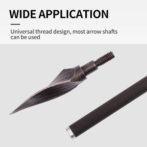 Lavender SPG Carbon Steel Arrow Broadhead – 100 Grain Durable Archery Arrow Tip SPG