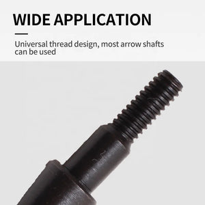 Lavender SPG 130-Grain Carbon Steel Screw-In Arrow Tip (Broadhead Style) —Black SPG