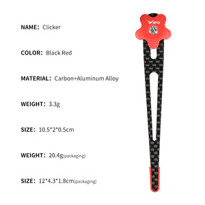 Dark Salmon SPG Carbon Fiber Recurve Clicker — Adjustable Draw-Length Indicator SPG