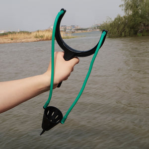 Dark Olive Green CARP PRO Bait Thrower Fishing Accessory MARKSMAN