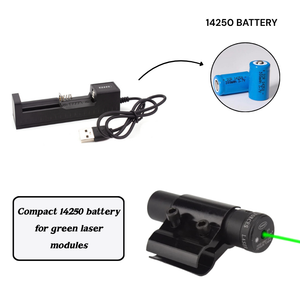 White Smoke USB Charger for 14250 Battery – Charging Accessory for Green Laser Module INDIAN SLINGSHOT