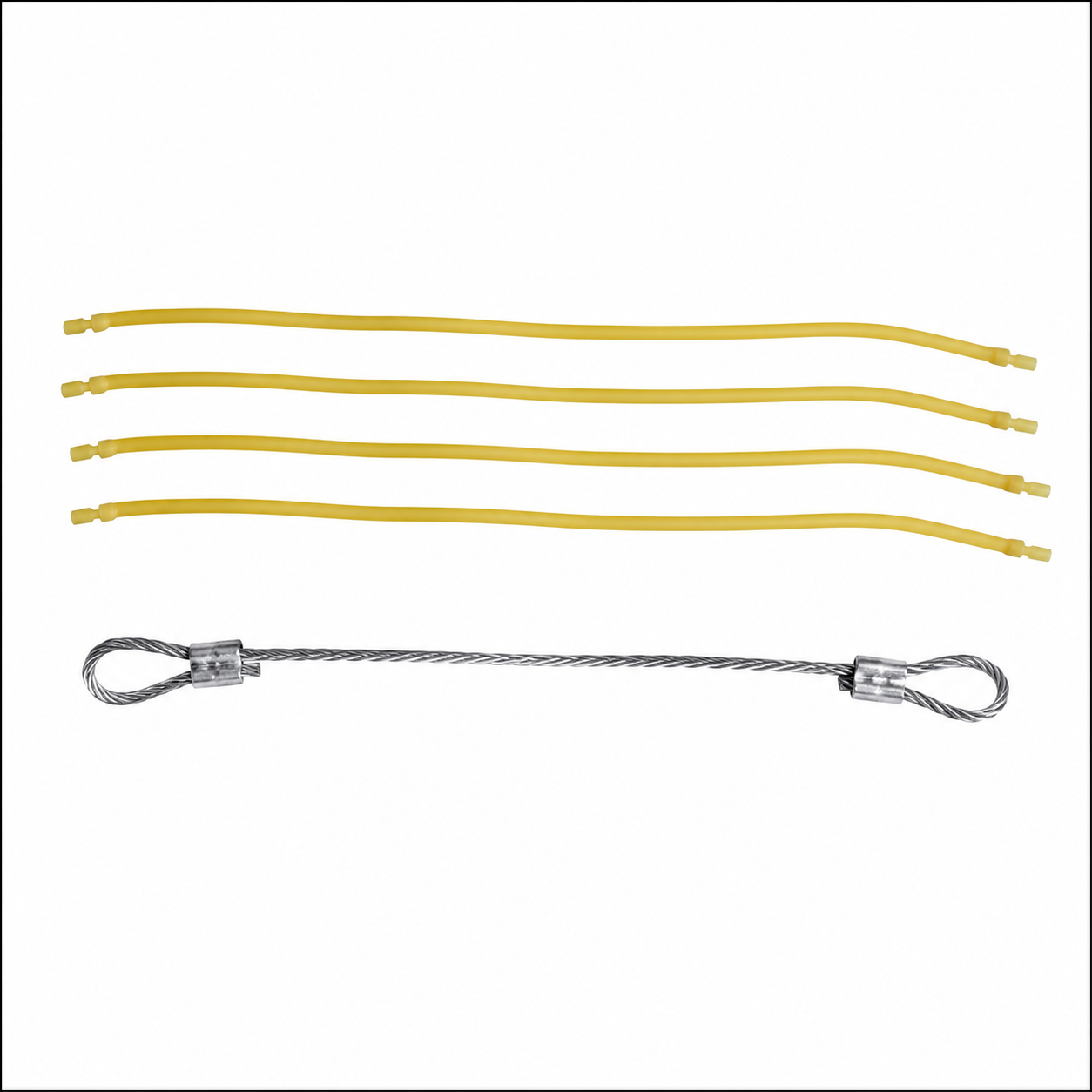 White Smoke Composite Bow String with Rubber MARKSMAN