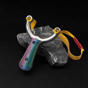 Black ColorShift Stainless Steel Slingshot INDIAN SLINGSHOT