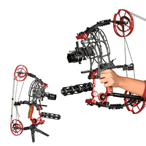 Light Pink SPG Compact Dual-Purpose Compound Bow — 17.5" ATA, 45–70lbs SPG