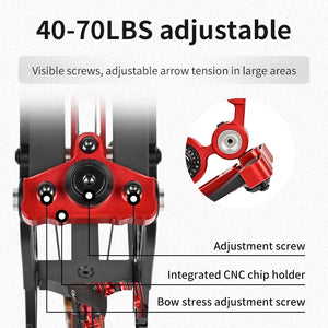 White Smoke SPG Compact Dual-Purpose Compound Bow — 17.5" ATA, 45–70lbs SPG