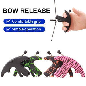 Light Pink SPG Compound Bow Release Aid Archery Accessories Kit Professional Shooting 3/4 Finger Adjustable Triggers Grip Thumb Caliper INDIAN SLINGSHOT