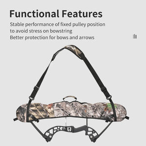 Lavender SPG Compound Bow Sling Case Black Camo – Adjustable Shoulder Carry Bag SPG