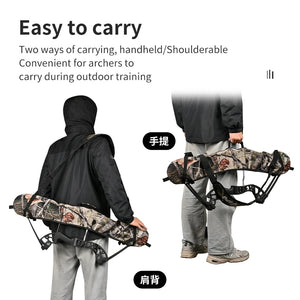 Dark Slate Gray SPG Compound Bow Sling Case Black Camo – Adjustable Shoulder Carry Bag SPG