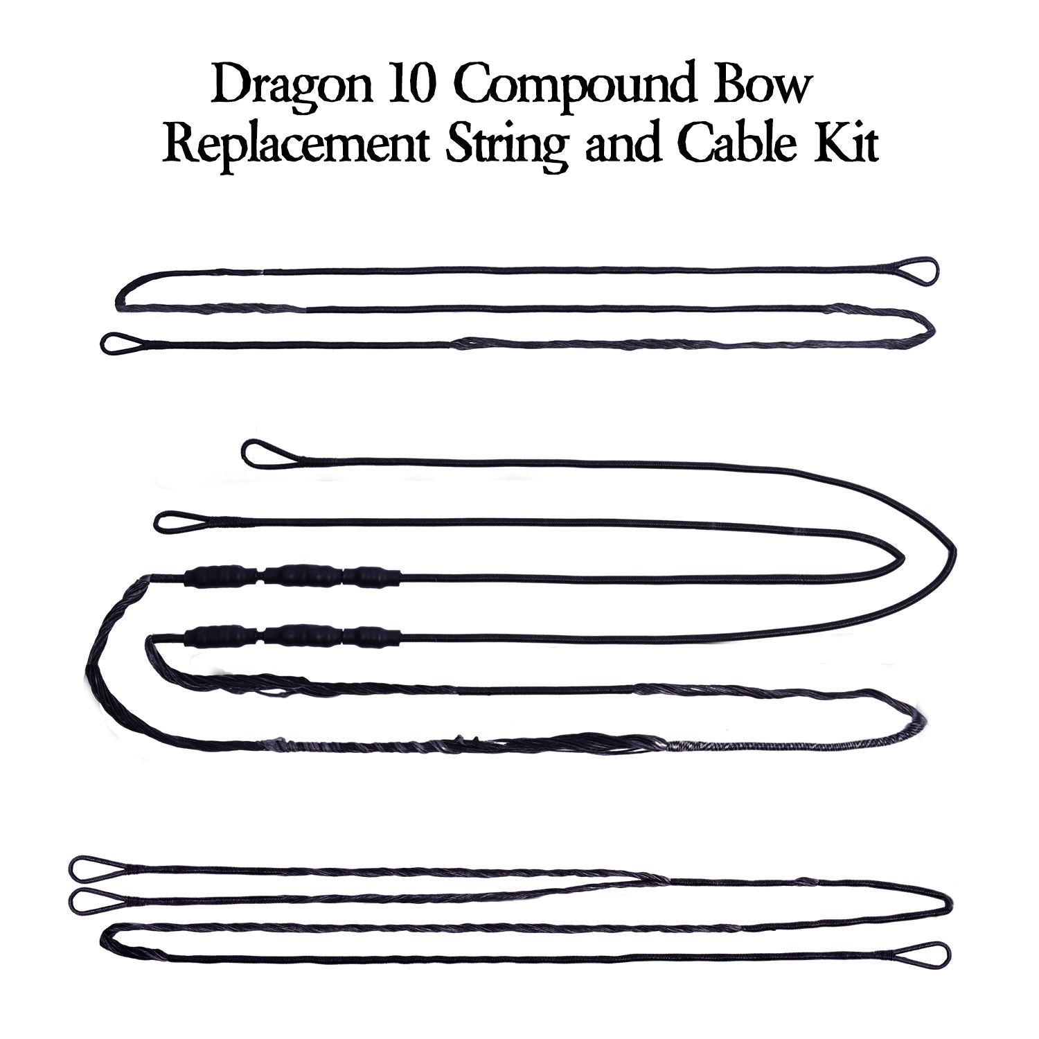 White Smoke Sanlida® Dragon 10 Compound Bow String & Cables Set SANLIDA