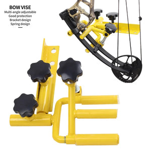 Goldenrod SPG Compound Bow Vise — 360° Adjustable Steel Tuning Tool SPG