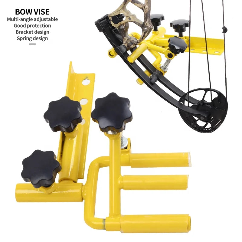 Goldenrod SPG Compound Bow Vise — 360° Adjustable Steel Tuning Tool SPG