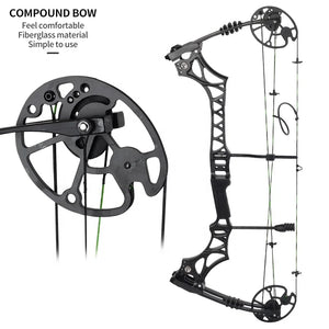 Dark Slate Gray SPG M129 Compound Bow – Adjustable Aluminum Alloy Archery Bow SPG