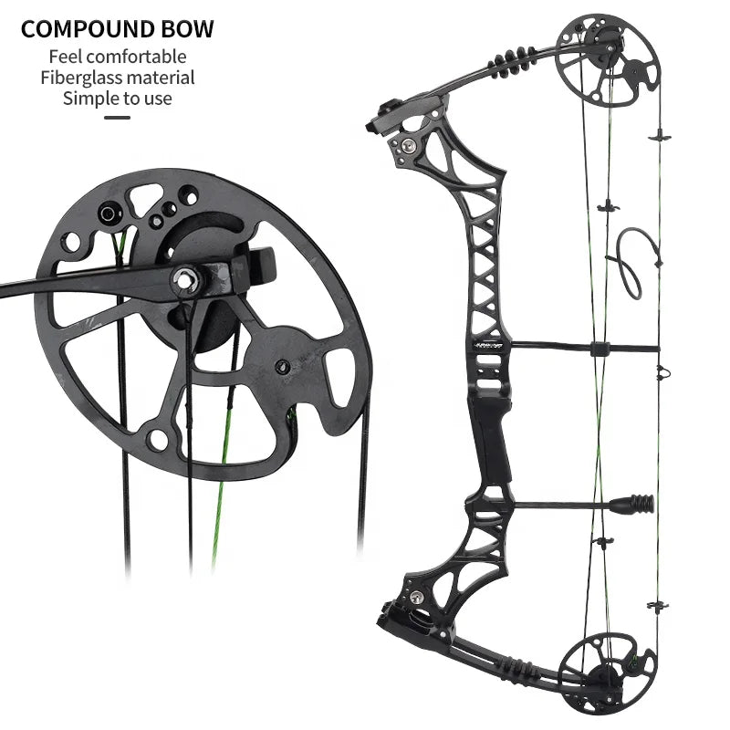 Dark Slate Gray SPG M129 Compound Bow – Adjustable Aluminum Alloy Archery Bow SPG