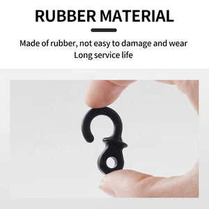 Light Gray SPG Compound Bowstring Stabilizer – Rubber Monkey Tail Dampeners (4pcs) SPG