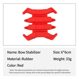 Orange Red SPG Compound Bow Limb Stabilizer – Rubber Vibration Absorber for Compound Bows SPG