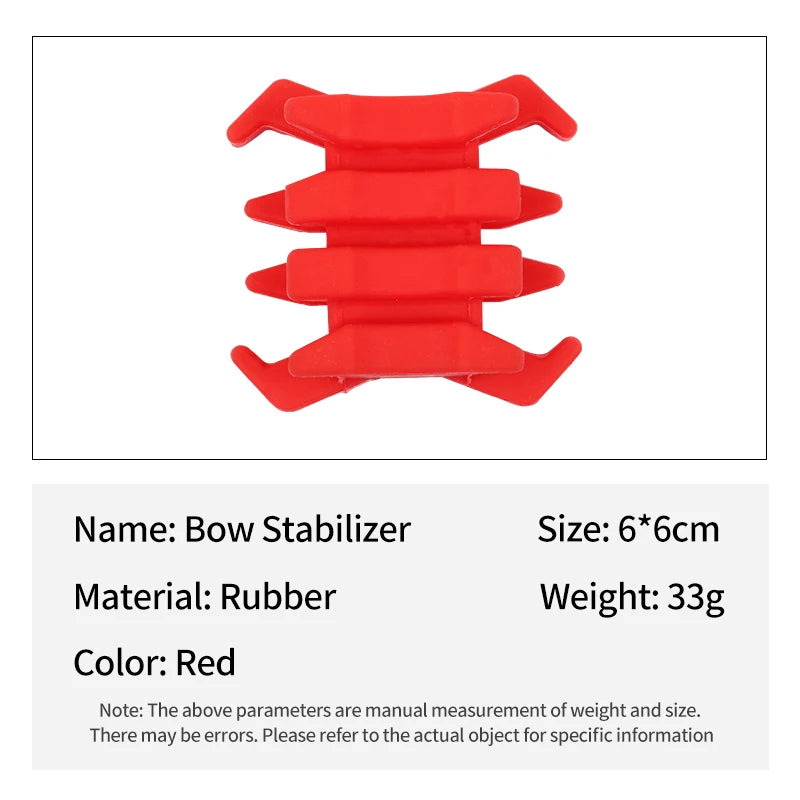 Orange Red SPG Compound Bow Limb Stabilizer – Rubber Vibration Absorber for Compound Bows SPG