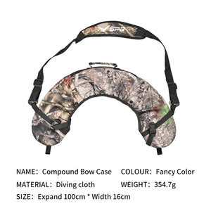 Dark Gray SPG Compound Bow Sling Case Black Camo – Adjustable Shoulder Carry Bag SPG