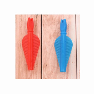 Light Pink SPG Conjoined Arrow Feather with Nock 9cm Plastic Archery Tail SPG