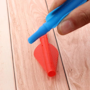 Light Pink SPG Conjoined Arrow Feather with Nock 9cm Plastic Archery Tail SPG