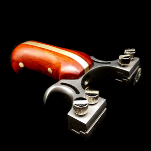 Dark Salmon High Power Shooting Toy Full Metal Wooden Stainless Steel Slingshot Outdoors Games INDIAN SLINGSHOT