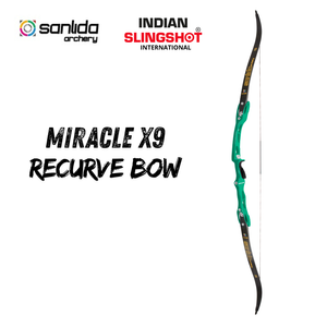 Black Sanlida® Miracle X9 Recurve Bow (Green Edition) SANLIDA