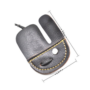 Dim Gray JX108H Archery Cow Leather Finger Tab Good for Recurve Bow INDIAN SLINGSHOT