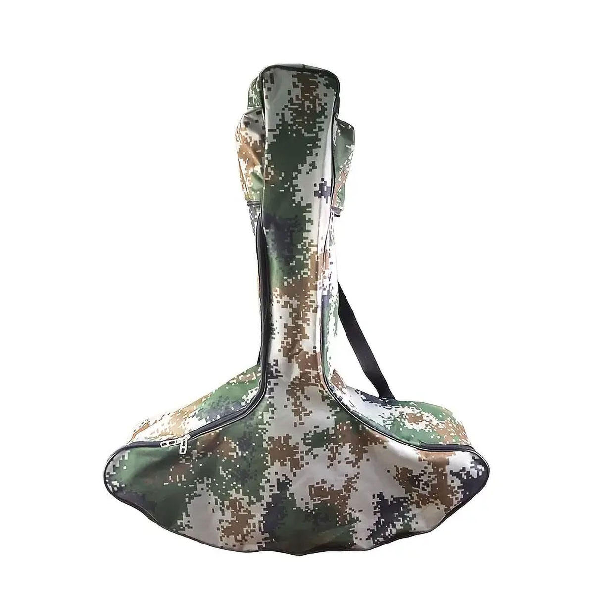 White Smoke Padded Bow Carrying Case with Adjustable Straps Arrow Holder & Accessory Storage MARKSMAN