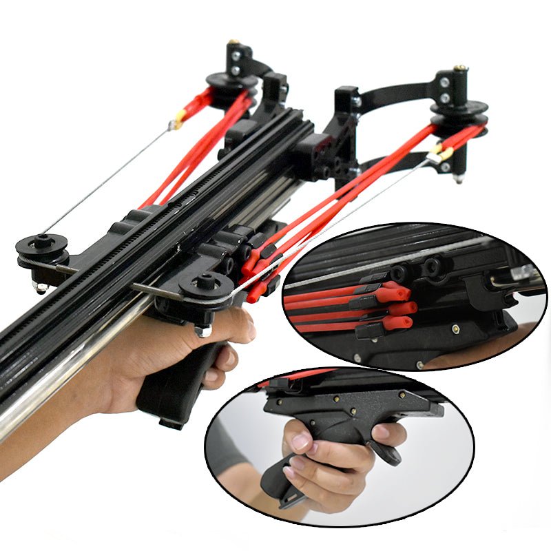 Tan Marksman RS-X7 V3 Powerful Slingshot Crossbow With Fishing Combo Pack for Fishing and Target Game MARKSMAN