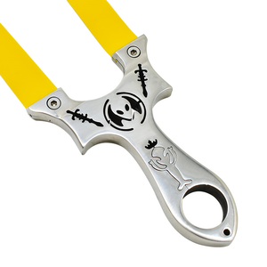 Gray Crowned Alien Stainless Steel Slingshot MARKSMAN