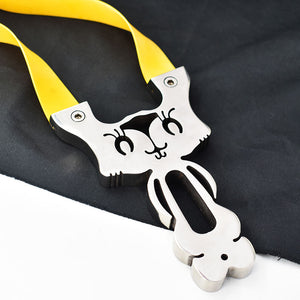 Wheat Cute Bunny Stainless Steel Slingshot MARKSMAN