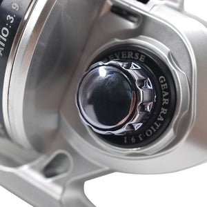 White Smoke DIAMOND DRIFT Premium Deep Water Fishing Reel – Heavy Duty Metal Body, Anti-Explosion Line System MARKSMAN