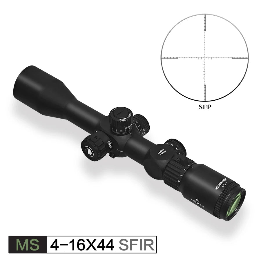 DISCOVERYOPT MS 4-16X44SFIR SFP Illuminated Scope with Side Parallax
