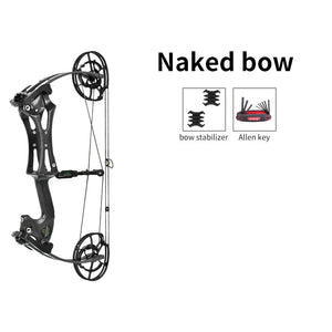 Dark Slate Gray SPG DL Dual-Purpose Compound Bow | Carbon Fiber Riser with Laminated Fiberglass Limbs (30–70 LBS, 20" ATA, Black) SPG