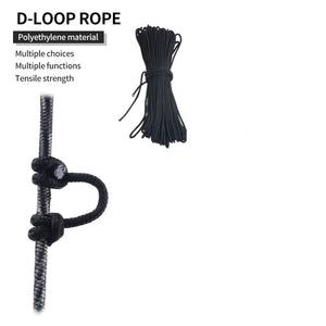 Dark Slate Gray SPG D Loop Rope – 18m Durable Nylon Bowstring Release Cord SPG