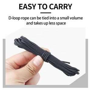 Dark Slate Gray SPG D Loop Rope – 18m Durable Nylon Bowstring Release Cord SPG