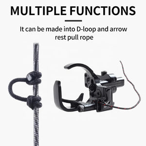 Dark Slate Gray SPG D Loop Rope – 18m Durable Nylon Bowstring Release Cord SPG